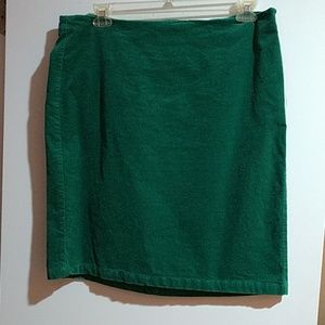 Old Navy green corduroy skirt